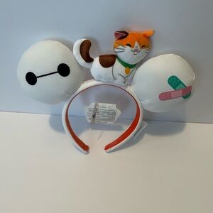 Disney big hero 6 Baymax & mochi ears nwt